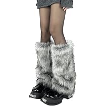 Amazon.co.jp: [Lamerry] レッグウォーマー ファー サブカル系